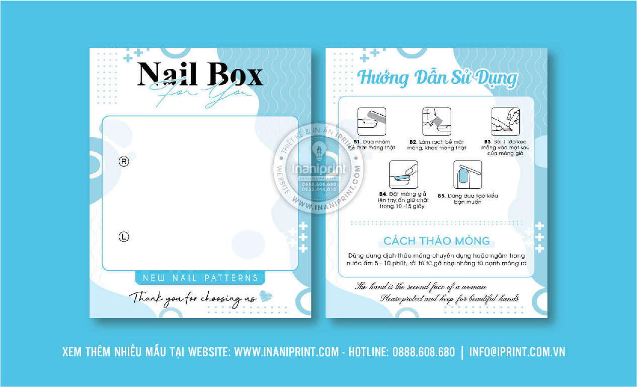 Mẫu Nails Box, Card Gắn Móng Tay Giả, Giấy Gắn Móng Tay Giả Đẹp Giá Rẻ