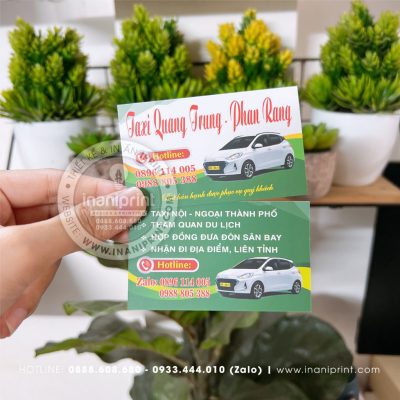 Mẫu Card Visit Taxi Quang Trung Phan Rang, Name Card Công Ty Taxi Quang Trung Phan Rang, Danh Thiếp Công Ty Taxi Quang Trung Phan Rang đẹp giá rẻ