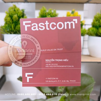 Mẫu Card Visit Công Ty Fastcom, Name Card Công Ty Fastcom, Danh Thiếp Công Ty Fastcom đẹp giá rẻ