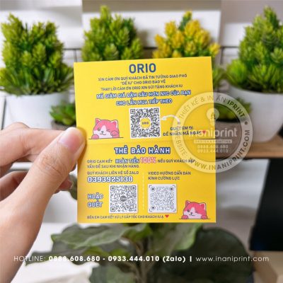 Mẫu Card Visit Shop Mobile ORIO, Name Card Shop Mobile ORIO, Danh Thiếp Shop Mobile ORIO đẹp giá rẻ