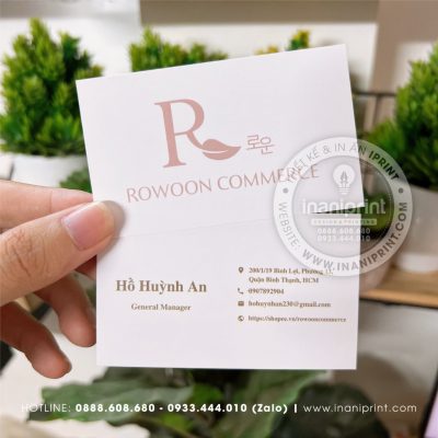 Mẫu Card Visit Công Ty Rowoon Commerce, Name Card Công Ty Rowoon Commerce, Danh Thiếp Công Ty Rowoon Commerce đẹp giá rẻ