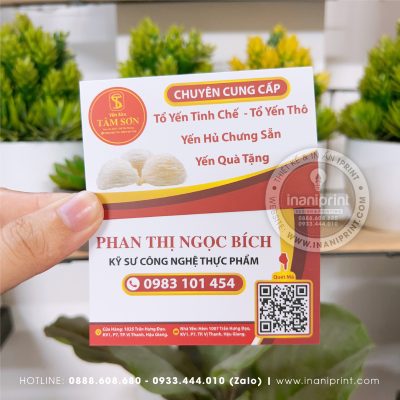 Mẫu Card Visit Công Ty Yến Sào, Name Card Công Ty Yến Sào, Danh Thiếp Công Ty Yến Sào đẹp giá rẻ