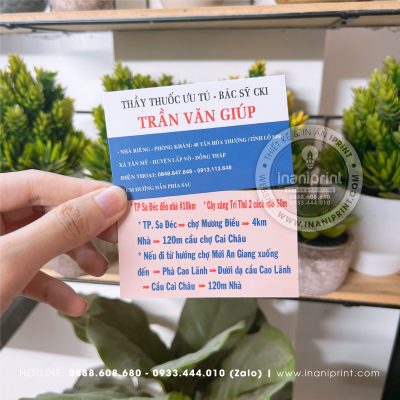 Mẫu Card Visit Thầy Thuốc, Name Card Thầy Thuốc, Danh Thiếp Thầy Thuốc đẹp giá rẻ