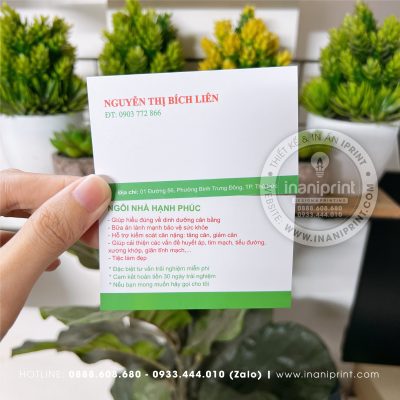 Mẫu Card Visit Thực Phẩm Chức Năng, Name Card Thực Phẩm Chức Năng, Danh Thiếp Thực Phẩm Chức Năng đẹp giá rẻ