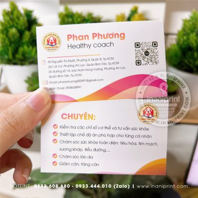 Mẫu Card Visit Phòng Khám Sức Khỏe, Name Card Phòng Khám Sức Khỏe, Danh Thiếp Phòng Khám Sức Khỏe đẹp giá rẻ