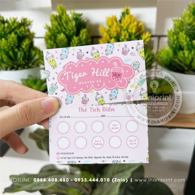 Mẫu Card Visit Tiệm Trà Sữa, Name Card Tiệm Trà Sữa, Danh Thiếp Tiệm Trà Sữa đẹp giá rẻ