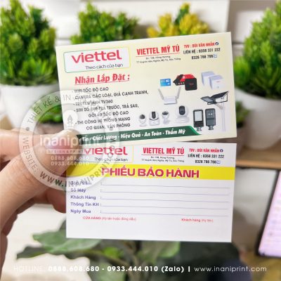 Mẫu Card Visit Viettel, Name Card Viettel, Danh Thiếp Viettel đẹp giá rẻ