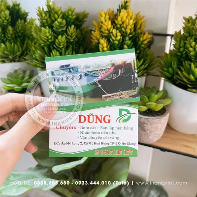 Mẫu Card Visit Nhận Bơm Cát San Lắp Mặt Bằng, Name Card Nhận Bơm Cát San Lắp Mặt Bằng, Danh Thiếp Nhận Bơm Cát San Lắp Mặt Bằng đẹp giá rẻ