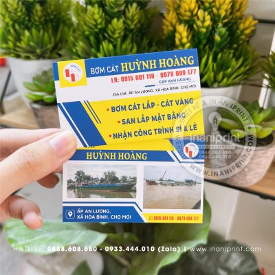 Mẫu Card Visit chở Cát Thuê, Name Card Chở Cát Thuê, Danh Thiếp chở Cát Thuê đẹp giá rẻ