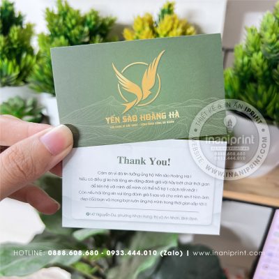 Mẫu Card Visit Shop Yến Sào, Name Card Shop Yến Sào, Danh Thiếp Shop Yến Sào đẹp giá rẻ