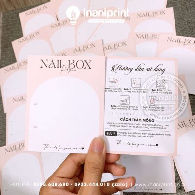 Mẫu Nails Box, Card Gắn Móng Tay Giả, Giấy Gắn Móng Tay Giả Đẹp Giá Rẻ