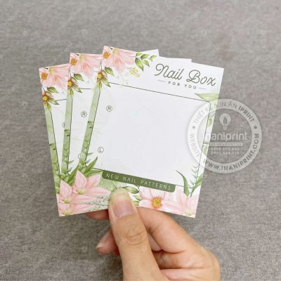 Mẫu Nails Box 1 Mặt, Card Gắn Móng Tay Giả 1 Mặt, Giấy Gắn Móng Tay Giả 1 Mặt Đẹp Giá Rẻ