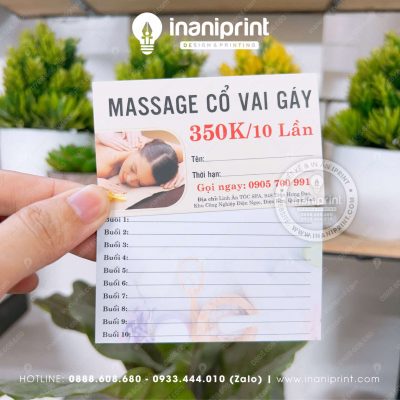 Mẫu Phiếu Liệu Trình Spa, Thẻ Liệu Trình Spa Đẹp Dành Cho Công Ty, Doanh Nghiệp, Spa, Thẩm Mỹ Viện Giá Rẻ