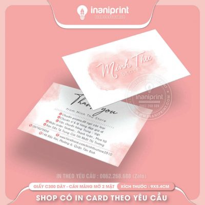 Mẫu Card cám ơn Dễ Thương, Thiệp cám ơn Cute, Danh Thiếp cám ơn Dễ Thương đẹp giá rẻ