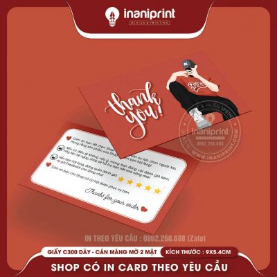 Mẫu Card cám ơn Dễ Thương, Thiệp cám ơn Cute, Danh Thiếp cám ơn Dễ Thương đẹp giá rẻ