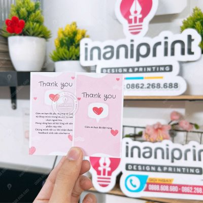 Mẫu Card Cám Ơn, Thiệp Cám Ơn, Danh Thiếp Cám Ơn Dễ Thương đẹp giá rẻ