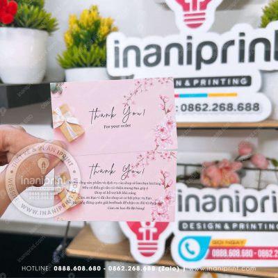 Mẫu Card Cám Ơn, Thiệp Cám Ơn, Danh Thiếp Cám Ơn Dễ Thương đẹp giá rẻ