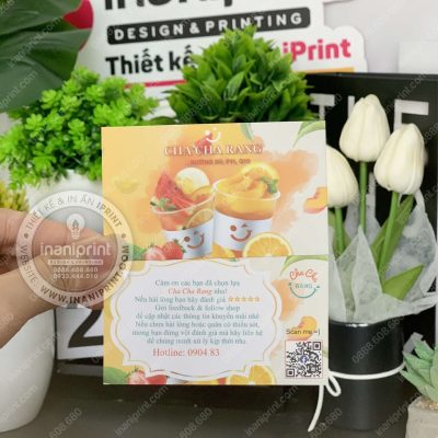 Mẫu Card Cám Ơn Quán Nước, Thiệp Cám Ơn Quán Nước, Danh Thiếp Cám Ơn Quán Nước Dễ Thương đẹp giá rẻ