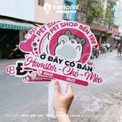 Mẫu Hashtag Cầm Tay Chụp Hình Check In Pet Shop, Bảng Cầm Tay Chụp Hình Pet Shop Đẹp Giá Rẻ