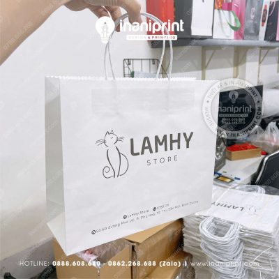 Mẫu Túi Giấy Shop Quần Áo, Túi Xách Giấy Shop Quần Áo, Túi Giấy Quần Áo Store Quảng Cáo Đẹp Giá Rẻ