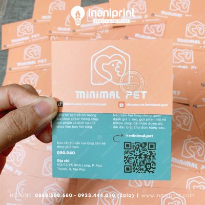 Mẫu Card Visit Shop Pet, Name Card Pet Shop, Danh Thiếp Pet Store Đẹp Giá Rẻ