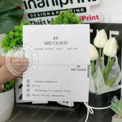 Mẫu Card Visit Tiệm Trang Điểm Nails, Name Card Tiệm Trang Điểm Nails, Danh Thiếp Tiệm Trang Điểm Nails Đẹp Giá Rẻ