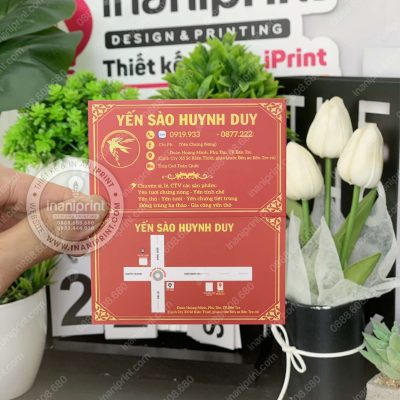 Mẫu Card Visit Shop Yến Sào, Name Card Shop Yến Sào, Danh Thiếp Shop Yến Sào Đẹp Giá Rẻ