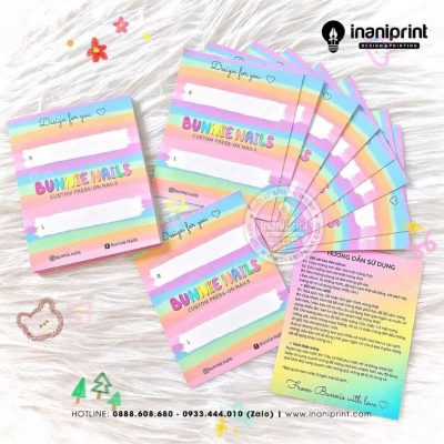 Mẫu Nails Box, Card Gắn Móng Tay Giả, Giấy Gắn Móng Tay Giả Đẹp Giá Rẻ