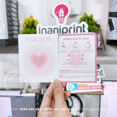 Mẫu Nails Box Tim Hồng Cam, Card Gắn Móng Tay Giả Tim Hồng Cam, Giấy Gắn Móng Tay Giả Tim Hồng Cam Đẹp Giá Rẻ