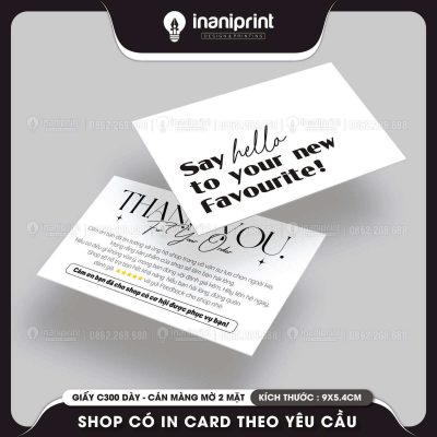 Mẫu Card Cám Ơn Hello Nghiêng, Thiệp Cám Ơn Hello Nghiêng, Danh Thiếp Cám Ơn Hello Nghiêng Dễ Thương đẹp giá rẻ