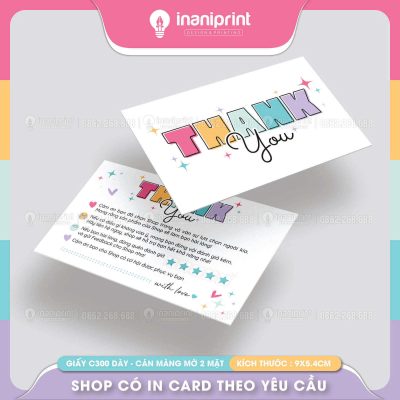 Mẫu Card Cám Ơn Sao Nhiều Màu, Thiệp Cám Ơn Sao Nhiều Màu, Danh Thiếp Cám Ơn Sao Nhiều Màu Dễ Thương đẹp giá rẻ