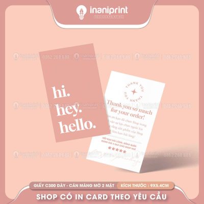 Mẫu Card Cám Ơn Hello Đứng, Thiệp Cám Ơn Hello Đứng, Danh Thiếp Cám Ơn Hello Đứng Dễ Thương đẹp giá rẻ