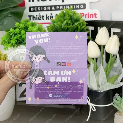 Mẫu Card Cám Ơn Shop Quần Áo, Thiệp Cám Ơn Shop Quần Áo, Danh Thiếp Cám Ơn Tiệm Quần Áo Dễ Thương đẹp giá rẻ