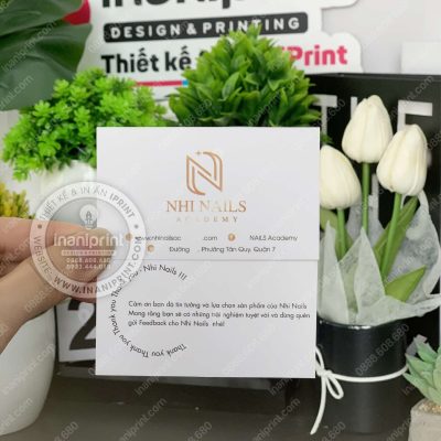 Mẫu Card Cám Ơn Tiệm Nails, Thiệp Cám Ơn Shop Nails, Danh Thiếp Cám Ơn Tiệm Nails Dễ Thương đẹp giá rẻ