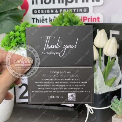 Mẫu Card Cám Ơn Shop Dầu Thơm, Thiệp Cám Ơn Tiệm Nước Hoa, Danh Thiếp Cám Ơn Shop Nước Hoa Dễ Thương đẹp giá rẻ