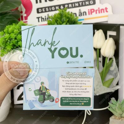 Mẫu Card Cám Ơn, Thiệp Cám Ơn, Danh Thiếp Cám Ơn Dễ Thương đẹp giá rẻ