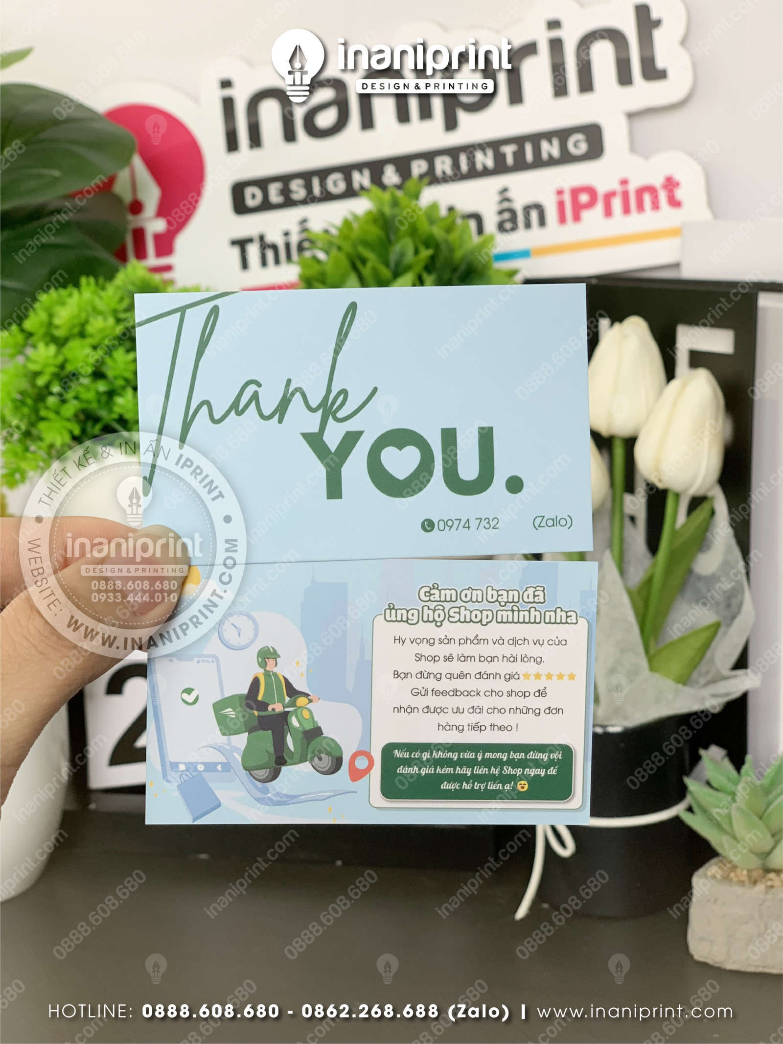 Mẫu Card Cám Ơn, Thiệp Cám Ơn, Danh Thiếp Cám Ơn Dễ Thương đẹp giá rẻ