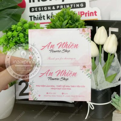 Mẫu Card Cám Ơn Shop Hoa, Thiệp Cám Ơn Tiệm Hoa, Danh Thiếp Cám Ơn Shop Hoa Dễ Thương đẹp giá rẻ