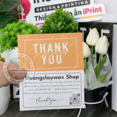 Mẫu Card Cám Ơn Shop Mỹ Phẩm, Thiệp Cám Ơn Tiệm Mỹ Phẩm, Danh Thiếp Cám Ơn Shop Mỹ Phẩm Dễ Thương đẹp giá rẻ