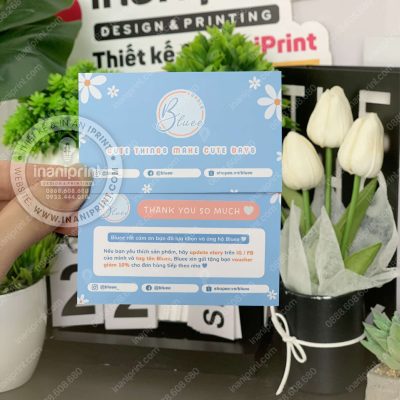 Mẫu Card Cám Ơn Shop Phụ Kiện, Thiệp Cám Ơn Tiệm Phụ Kiện, Danh Thiếp Cám Ơn Shop Phụ Kiện Dễ Thương đẹp giá rẻ