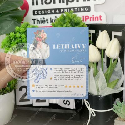 Mẫu Card Cám Ơn Shop Quần Áo, Thiệp Cám Ơn Shop Quần Áo, Danh Thiếp Cám Ơn Shop Quần Áo Dễ Thương đẹp giá rẻ