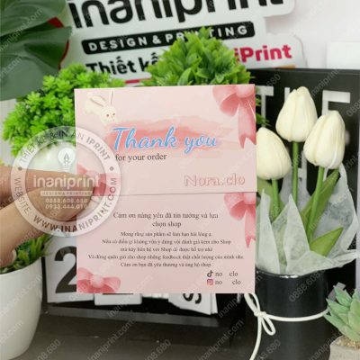 Mẫu Card Cám Ơn Shop Quần Áo, Thiệp Cám Ơn Shop Quần Áo, Danh Thiếp Cám Ơn Shop Quần Áo Dễ Thương đẹp giá rẻ