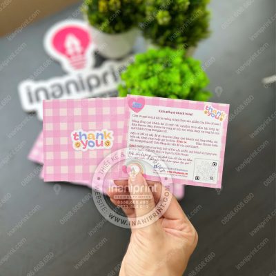 Mẫu Card Cám Ơn Shop Quần Áo, Thiệp Cám Ơn Shop Quần Áo, Danh Thiếp Cám Ơn Shop Quần Áo Dễ Thương đẹp giá rẻ