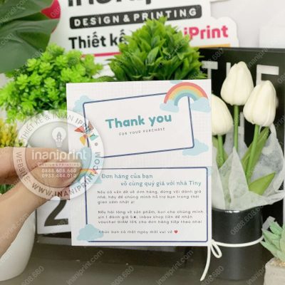 Mẫu Card Cám Ơn Shop Quần Áo, Thiệp Cám Ơn Tiệm Quần Áo, Danh Thiếp Cám Ơn Shop Quần Áo Dễ Thương đẹp giá rẻ