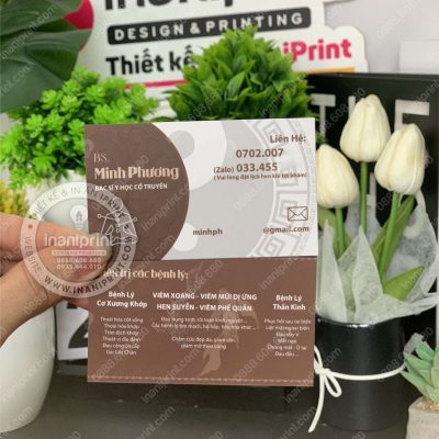 Mẫu Card Visit Bác Sĩ Y Học Cổ Truyền, Name Card Y Học Cổ Truyền, Danh Thiếp Y Học Cổ Truyền Đẹp Giá Rẻ