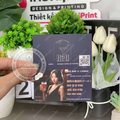 Mẫu Card Visit Quán Nước, Name Card Quán Bar, Danh Thiếp Quán Nước Đẹp Giá Rẻ