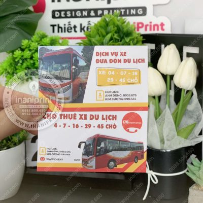 Mẫu Card Visit Dịch Vụ Xe Khách, Name Card Dịch Vụ Xe Du Lịch, Danh Thiếp Dịch Vụ Xe Khách Đẹp Giá Rẻ