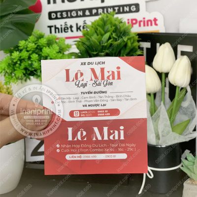 Mẫu Card Visit Dịch Vụ Xe Du Lịch, Name Card Dịch Vụ Xe Du Lịch, Danh Thiếp Dịch Vụ Xe Du Lịch Đẹp Giá Rẻ