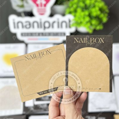 Mẫu Nails Box 1 Mặt Giấy Kraft, Card Gắn Móng Tay Giả 1 Mặt Giấy Kraft, Giấy Gắn Móng Tay Giả 1 Mặt Giấy Kraft Đẹp Giá Rẻ