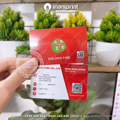 Mẫu Card Visit Nhựa Shop Cửa Nhôm, Name Card Nhựa Công Ty Cửa Nhôm, Danh Thiếp Nhựa Shop Cửa Nhôm Đẹp Giá Rẻ